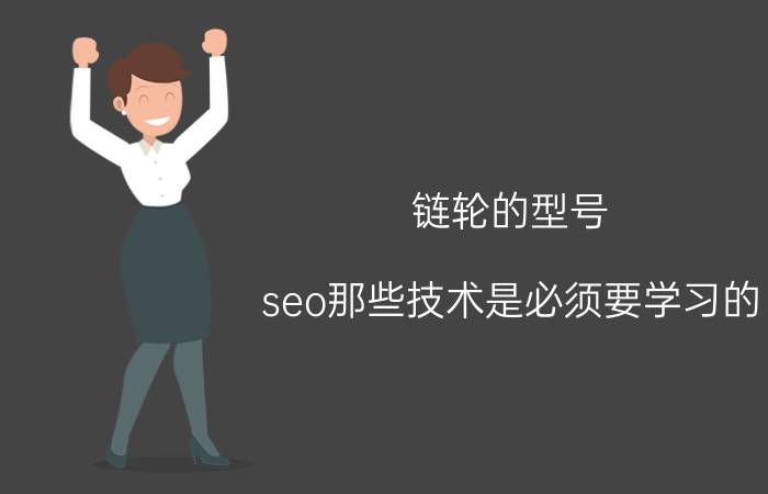 链轮的型号 seo那些技术是必须要学习的？